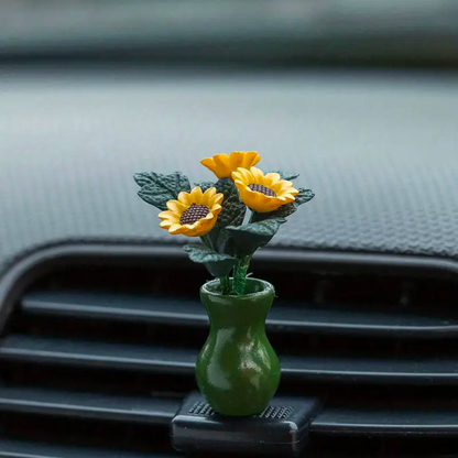 Mini Sunflower Car Vase