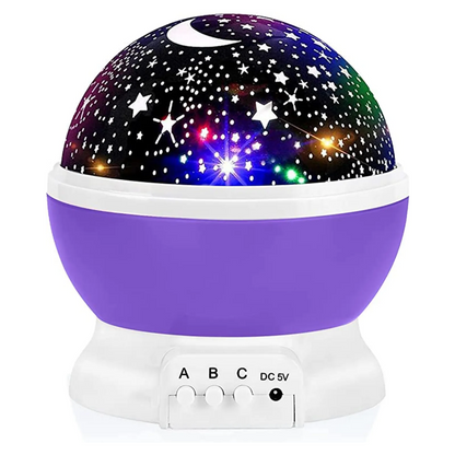 Night Light For Kids, Star Night Light, 360 Degree Rotation  4 LED Bulbs 12 Light Color Changing With USB Cable