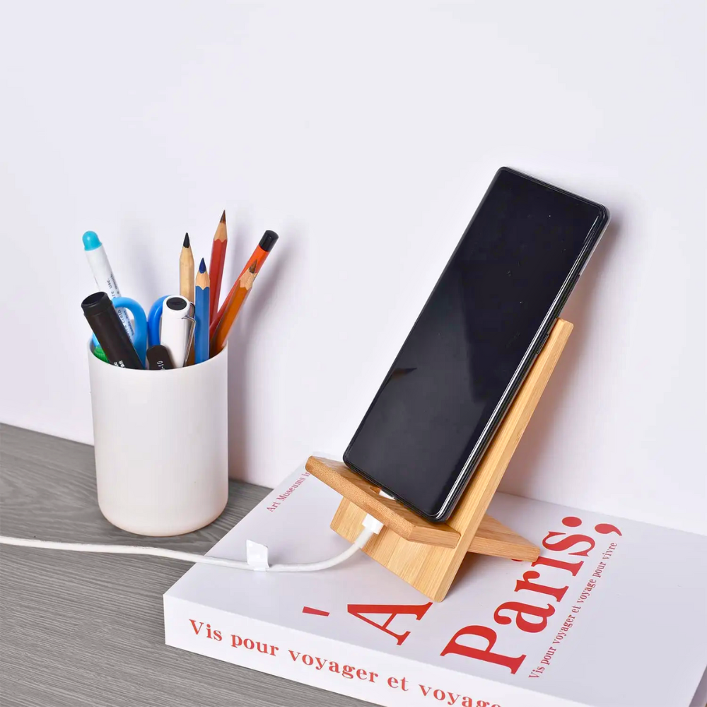 Bamboo Wood Phone Stand