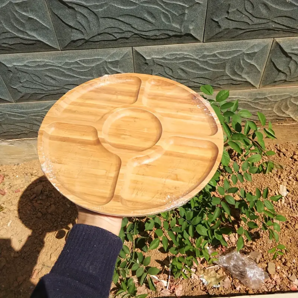 Bamboo Snack Serving Tray