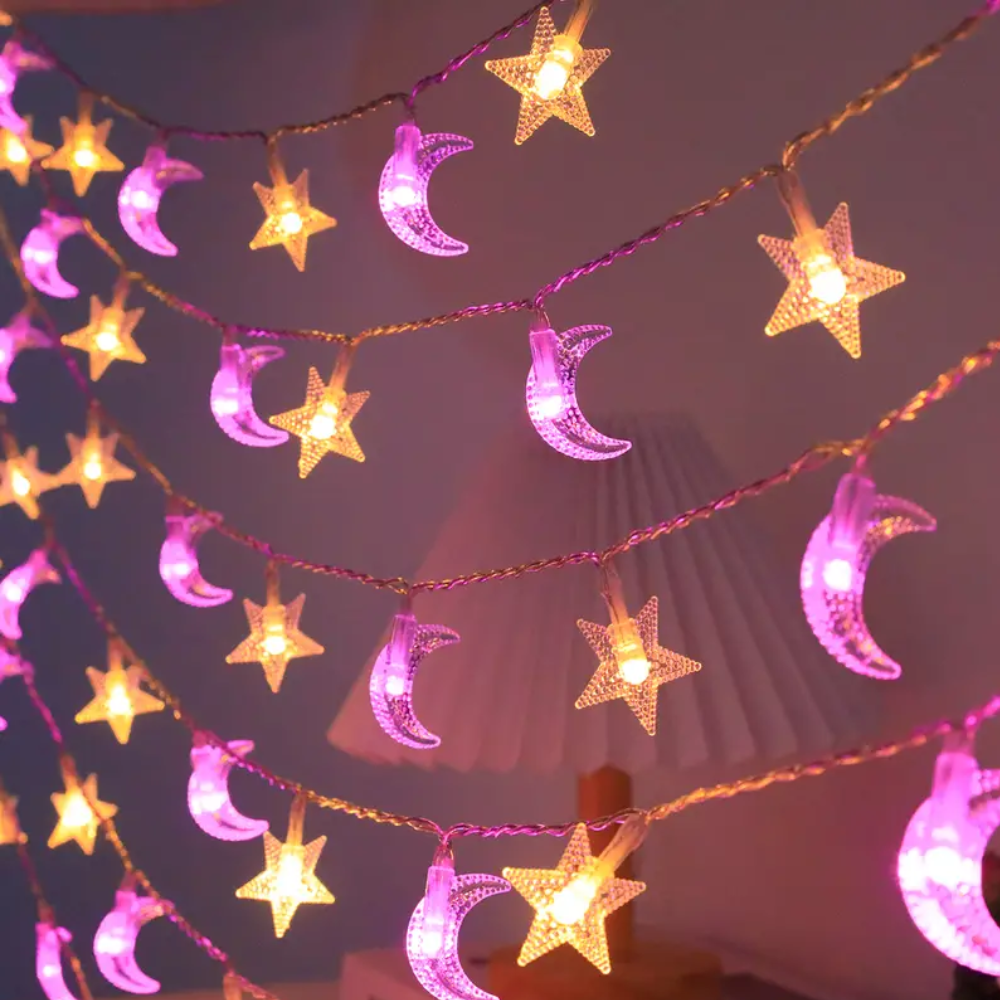 Moon Stars Light String