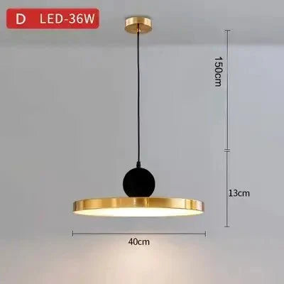 Golden Radiance Pendant Light