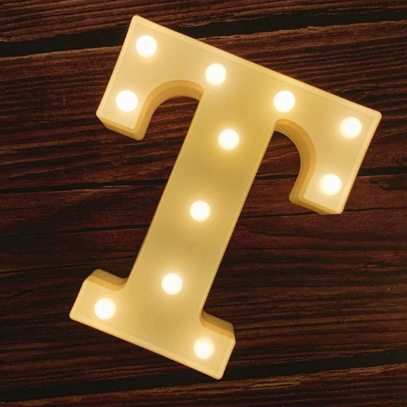 Light Up Letters | Large Light Up Numbers | Battery Powered And Bright With Every Letter Of The Alphabet | For Wedding, Birthday, Party, Celebration, Christmas Or Home Decoration