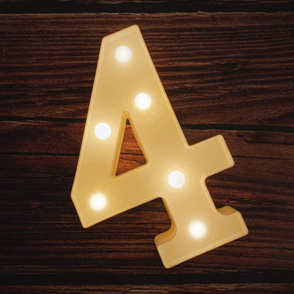 Large Light Up Numbers | Battery Powered And Bright With Every Letter Of The Alphabet | For Wedding, Birthday, Party, Celebration, Christmas Or Home Decoration