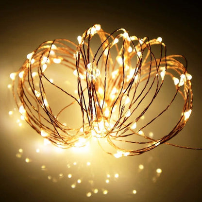 LED Fairy Lights Battery Operated, 1 Pack Mini Battery Powered Copper Wire Starry Fairy Lights for Bedroom, Christmas, Parties, Wedding, Centerpiece, Decoration (5m/16ft)