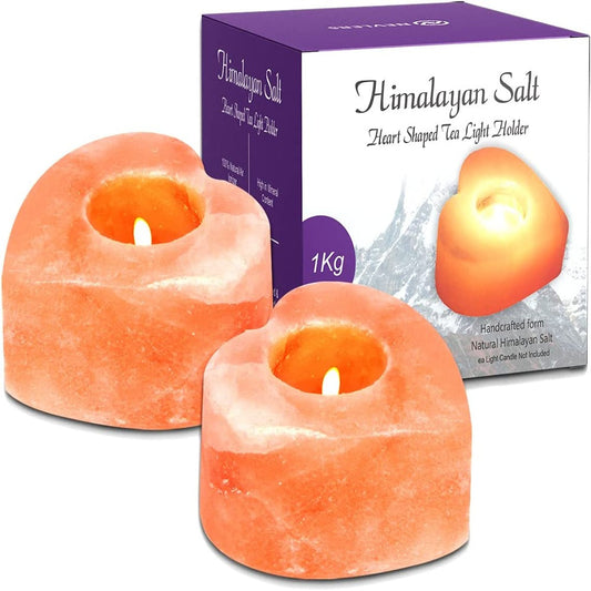 Himalayan Salt Rock Tea Light Candles Holders