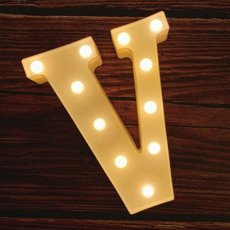 Light Up Letters | Large Light Up Numbers | Battery Powered And Bright With Every Letter Of The Alphabet | For Wedding, Birthday, Party, Celebration, Christmas Or Home Decoration