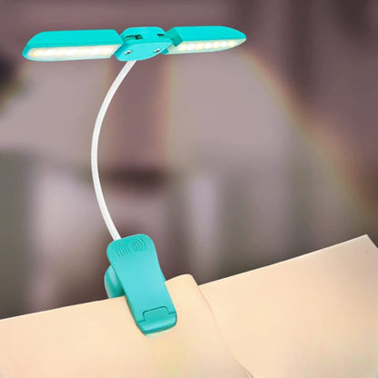 14 LED Rechargeable Book-Light For Reading At Night In Bed, Warm/White Reading Light With Clamp, 180° Adjustable Clip On Light, Lightweight Eye Care Book Light, Perfect For Book Lovers