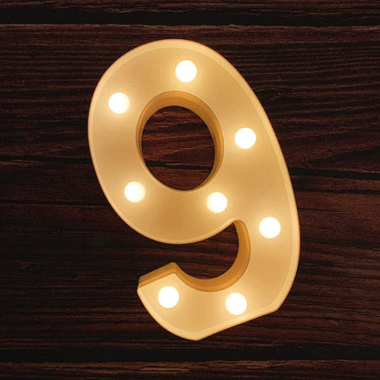 Large Light Up Numbers | Battery Powered And Bright With Every Letter Of The Alphabet | For Wedding, Birthday, Party, Celebration, Christmas Or Home Decoration