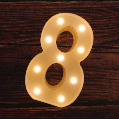 Large Light Up Numbers | Battery Powered And Bright With Every Letter Of The Alphabet | For Wedding, Birthday, Party, Celebration, Christmas Or Home Decoration