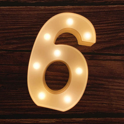 Large Light Up Numbers | Battery Powered And Bright With Every Letter Of The Alphabet | For Wedding, Birthday, Party, Celebration, Christmas Or Home Decoration