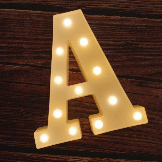 Light Up Letters | Large Light Up Numbers | Battery Powered And Bright With Every Letter Of The Alphabet | For Wedding, Birthday, Party, Celebration, Christmas Or Home Decoration