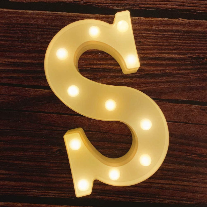 Light Up Letters | Large Light Up Numbers | Battery Powered And Bright With Every Letter Of The Alphabet | For Wedding, Birthday, Party, Celebration, Christmas Or Home Decoration