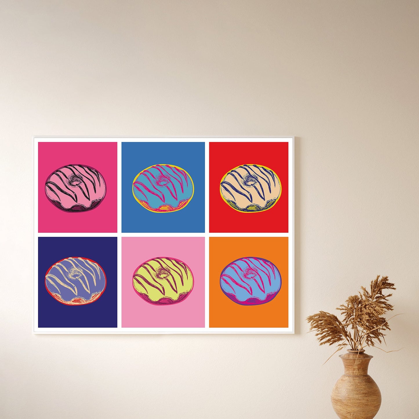 Donuts Pop Art Illustration