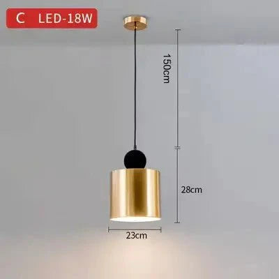 Golden Radiance Pendant Light