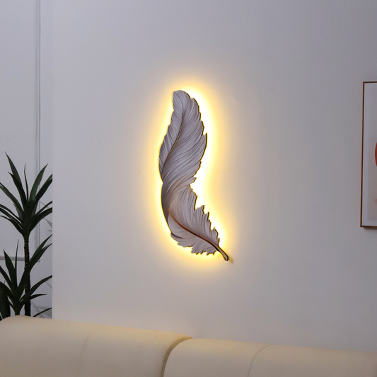 Creative Feather Wall Light