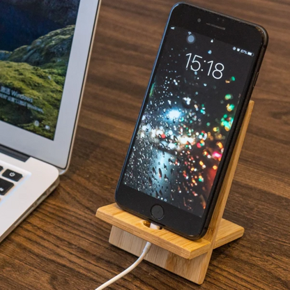 Bamboo Wood Phone Stand