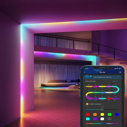 LED Strip Lights, 16.4ft Smart LED Lights For Bedroom, Bluetooth LED Lights APP Control, DIY Multiple Colors On One Line, Color Changing LED Lights Music Sync For Gaming Rooms