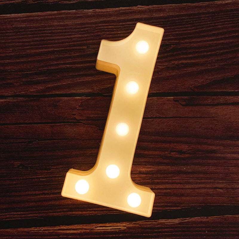 Large Light Up Numbers | Battery Powered And Bright With Every Letter Of The Alphabet | For Wedding, Birthday, Party, Celebration, Christmas Or Home Decoration