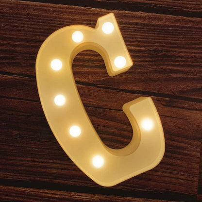 Light Up Letters | Large Light Up Numbers | Battery Powered And Bright With Every Letter Of The Alphabet | For Wedding, Birthday, Party, Celebration, Christmas Or Home Decoration