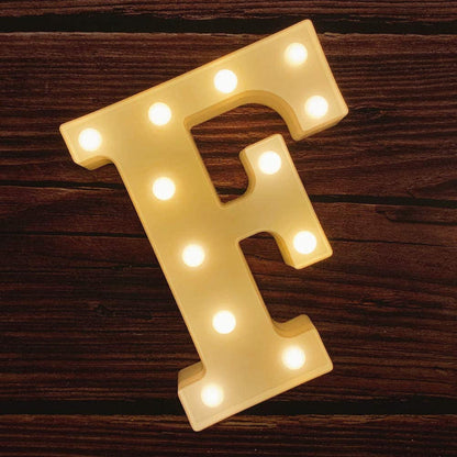 Light Up Letters | Large Light Up Numbers | Battery Powered And Bright With Every Letter Of The Alphabet | For Wedding, Birthday, Party, Celebration, Christmas Or Home Decoration