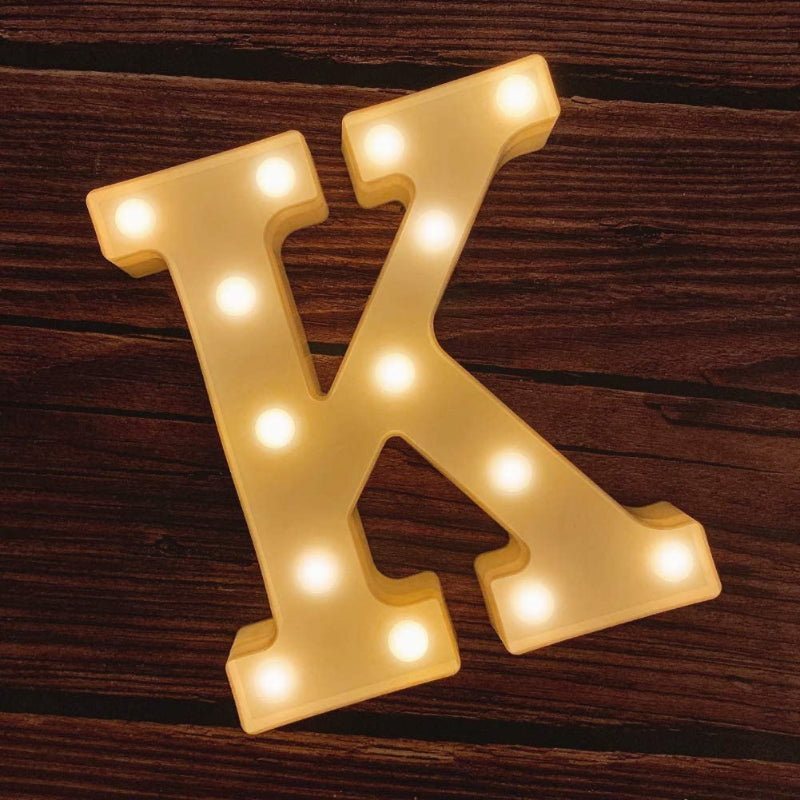 Light Up Letters | Large Light Up Numbers | Battery Powered And Bright With Every Letter Of The Alphabet | For Wedding, Birthday, Party, Celebration, Christmas Or Home Decoration