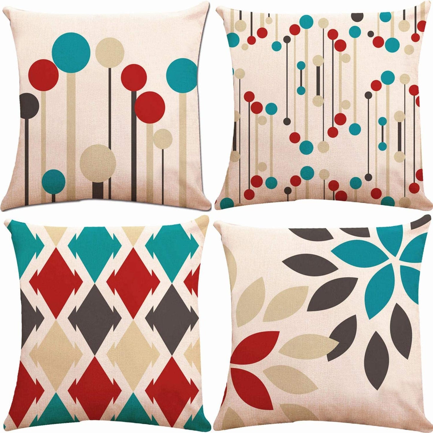 Colorful Geometric Cushion Covers