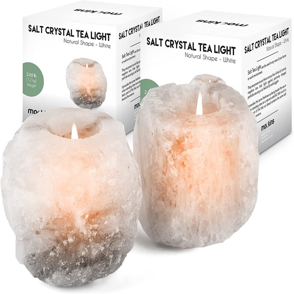 Himalayan Salt Rock Tea Light Candles Holders