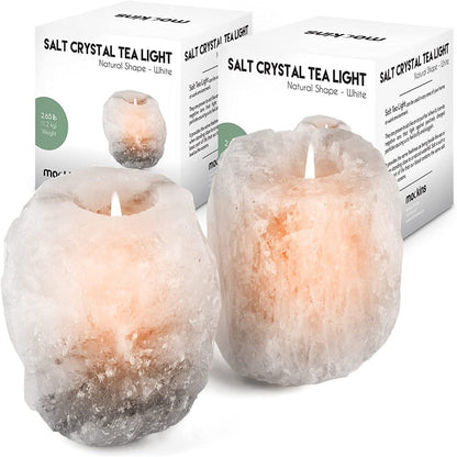 Himalayan Salt Rock Tea Light Candles Holders