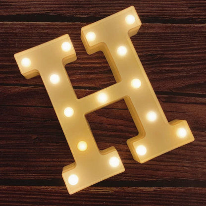 Light Up Letters | Large Light Up Numbers | Battery Powered And Bright With Every Letter Of The Alphabet | For Wedding, Birthday, Party, Celebration, Christmas Or Home Decoration