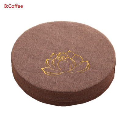 Round Linen Seat Cushion