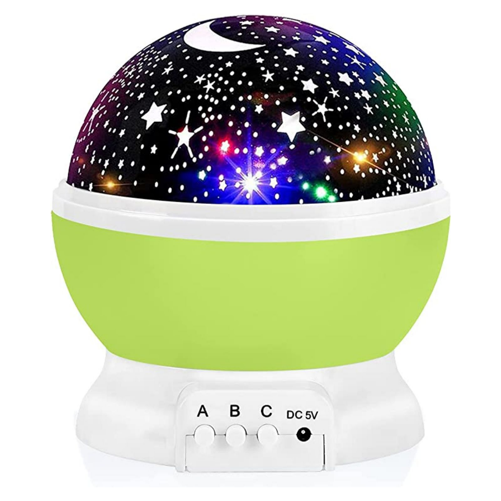 Night Light For Kids, Star Night Light, 360 Degree Rotation  4 LED Bulbs 12 Light Color Changing With USB Cable