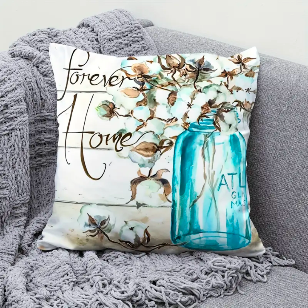 Floral Embrace Cushion Cover