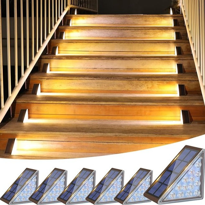 Solar Powered Stair Lights