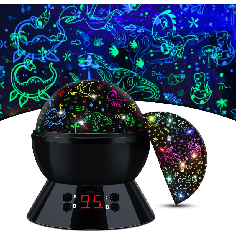 Star Projector Night Lights for Kids with Timer, Toys for 2-5-14 Year Old Boys Room Lights for Kids Glow in The Dark Stars Moon for Child Sleep Peacefully, Birthday Gifts for Boys