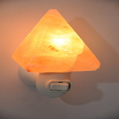 Tringle Shape Himalayan salt night light wall lamp