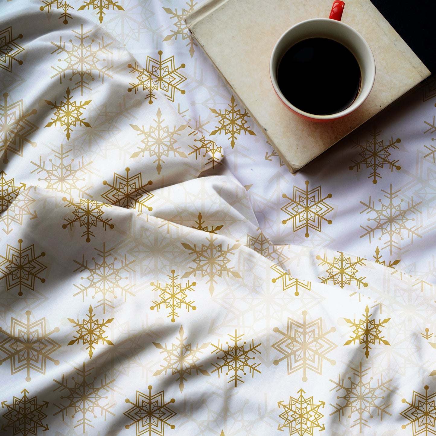 Winter Christmas Snowflakes Duvet Cover Set