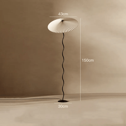 Umbrella Wave Floor Lamp