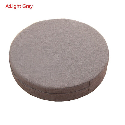 Round Linen Seat Cushion