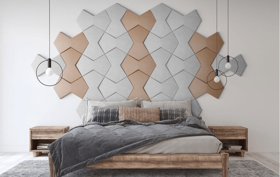 Bowtie Geometric 3D Wall Panel