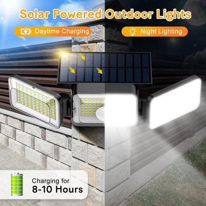 Adjustable Solar Motion Sensor Outdoor Lights