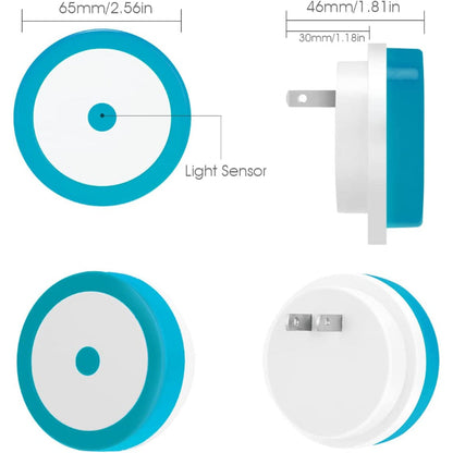 Night Lights Plug into Wall [4Pack], Nightlight with Light Sensors, LED Night Light for Kids Room, Baby Night Light, Bathroom Night Light, Stair Lights, Hallway Light