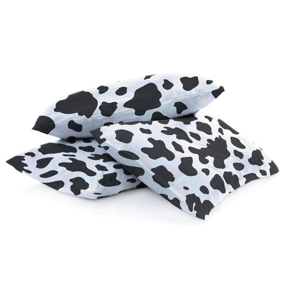 Black White Cow Design Duvet Cover Set