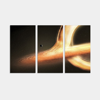 Black Hole Stretched Canvas