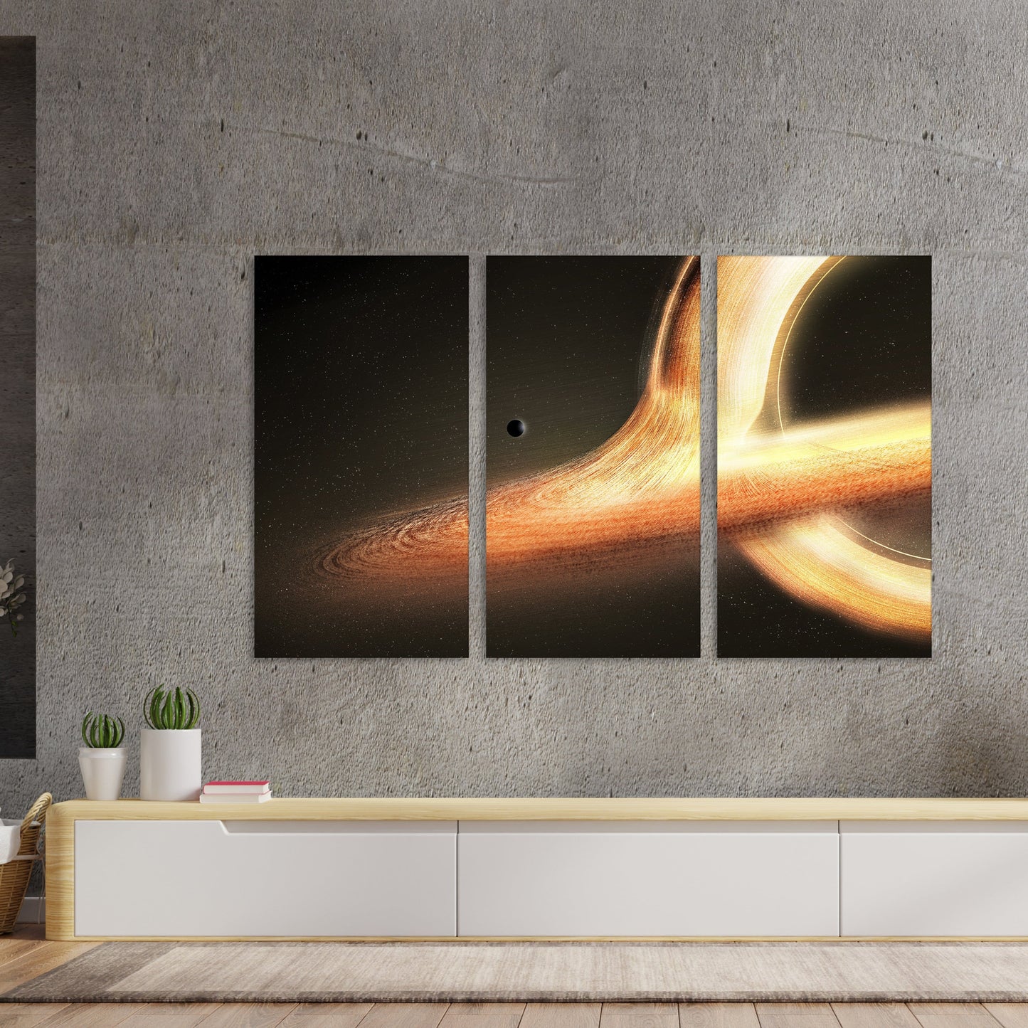 Black Hole Stretched Canvas