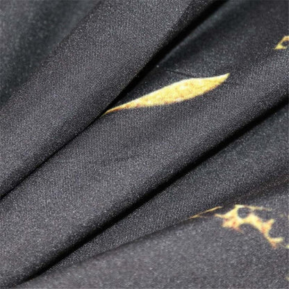 Black Marble Duvet Cover Set