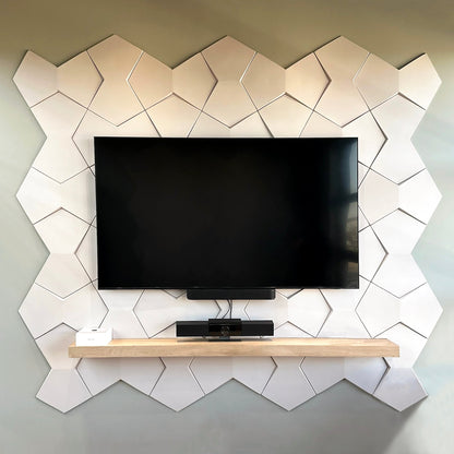 Bowtie Geometric 3D Wall Panel