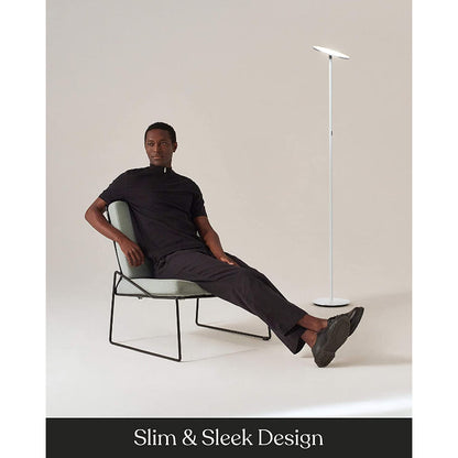 Sky LED Floor Lamp, Torchiere Super Bright Floor Lamp For Living Rooms & Offices - Dimmable, Tall Standing Lamp For Bedroom Reading