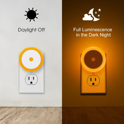 Night Lights Plug into Wall [4Pack], Nightlight with Light Sensors, LED Night Light for Kids Room, Baby Night Light, Bathroom Night Light, Stair Lights, Hallway Light