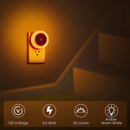 Night Lights Plug into Wall [4Pack], Nightlight with Light Sensors, LED Night Light for Kids Room, Baby Night Light, Bathroom Night Light, Stair Lights, Hallway Light